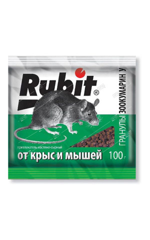 Рубит ЗООКУМАРИН+ гранулы 100 г У сыр /50