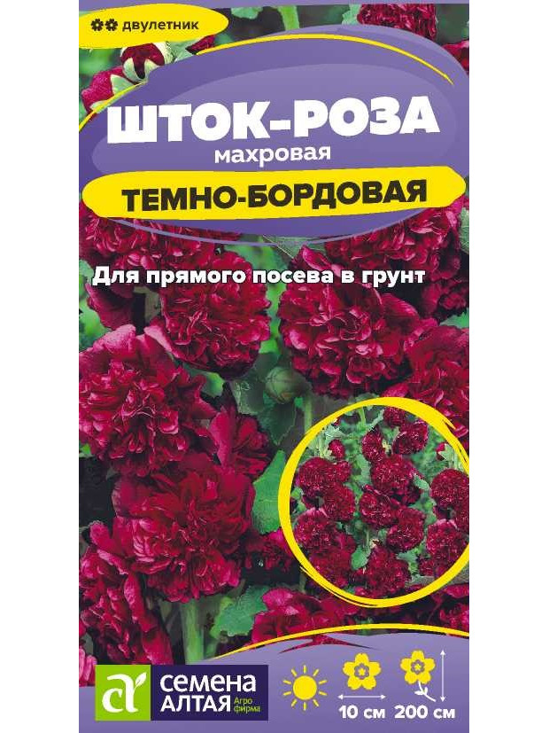 Шток-роза Темно-бордовая (СА) ц/п