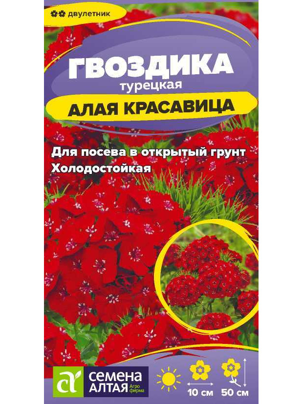 Гвоздика турецкая Алая красавица(СА)ц/п