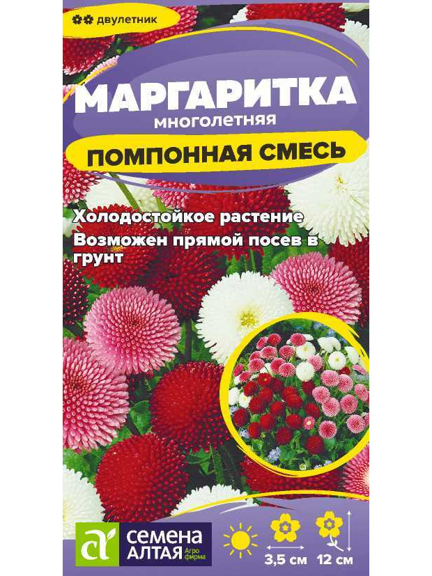 Маргаритка Помпонная смесь (СА) цв/п
