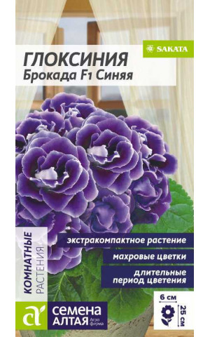 Глоксиния Брокада Синяя F1 (СА) цп