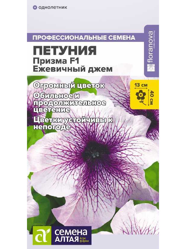 Петуния Призма Ежевичный джем F1 (СА) цп