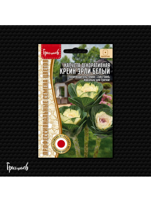 Капуста декор. Крейн Эрли Белый срез. 4шт (Редкие)